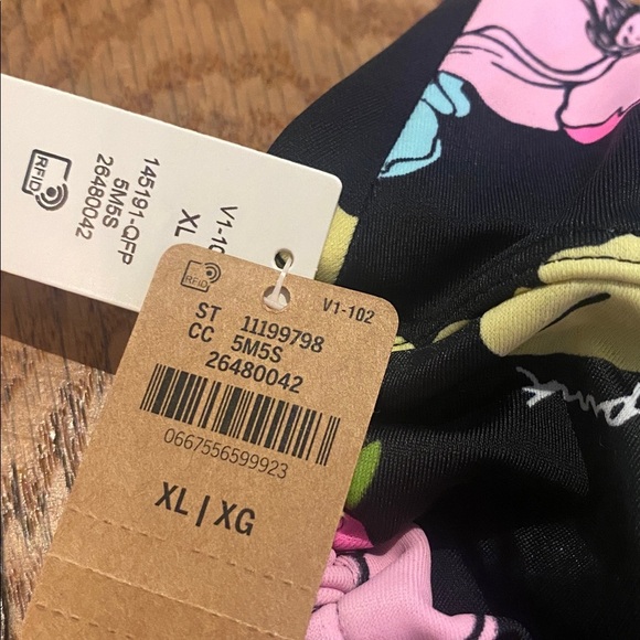 2pcs Swim Bikini Set Victoria's Secret Floral Retro Ultimate Gym Pinup PINK XL/L - Picture 8 of 14